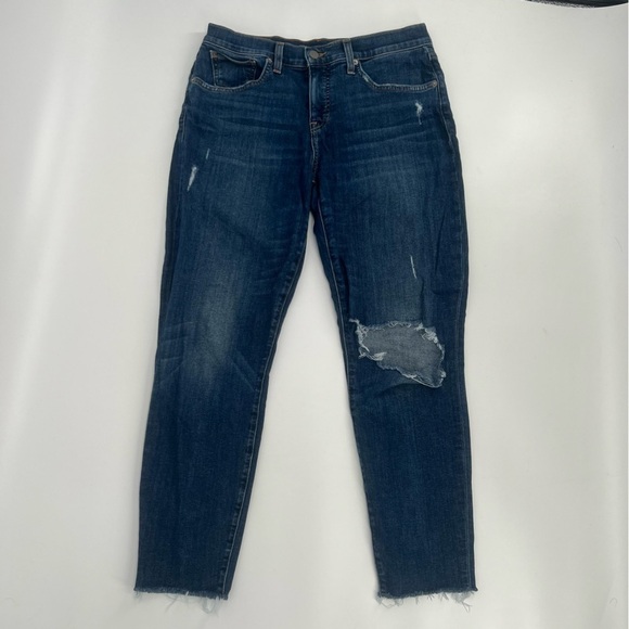 Lucky Brand Ava Mid Rise Skinny Rough Hem Ankle Jeans Size 29 Women's - Picture 1 of 9